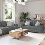 Moderne Stoffsofa-Set 3-teilig - Komfortabel, pflegeleicht & Zeitloses Design Model3324629