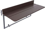 Klapptisch Verstellbarer, klappbarer Balkon-Stehtisch, platzsparender Terrassentisch f&uuml;r Gel&auml;nder, kompaktes 60 x 37 cm gro&szlig;es Design, perfekt f&uuml;r kleine R&auml;ume, Essen und Unterhaltung im Fre