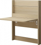 Ujuv kirjutuslaud seinale paigaldatud kaasaegne puidust disainiga kokkupandav laud &uuml;mardatud nurkadega &otilde;pperuumi magamistoas jahipidamiseks Dawn