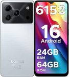 DOOGEE Note 56 Android 16 nutitelefon ilma lepinguta, 6150 mAh aku, 8,45 mm Ultra Thin + 6,56-tolline HD + 90 Hz mobiiltelefon Odav, Octa Core, 24 GB + 64 GB / 2TB TF, 4G Dual SIM Simlock-free mobiiltelefon