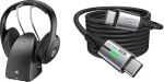 Sennheiser RS 120-W juhtmevabad k&otilde;rvaklapid kristallselge TV-heli ja INIU USB C-kaabel, 100W [2m] PD3.0 kiirlaadimiskaabel