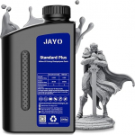 JAYO 3D Printer Resin 1 kg, Standard Plus 405 nm UV Photopolymer Resin for 4K/8K LCD DLP SLA Resin 3D Printer, Quick Curing 3D Printing Resin for Higher Precision and Toughness, Grey 1000 g