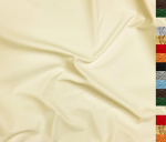 A-Express Soft Faux Leather Fabric Soft Imitation Leather Elastane Stretchy Leather Fabric Vinyl Material 140 cm Width 230 GSM Sold by the Metre - 200 cm x 140 cm Ivory