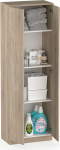 Muebles Pitarch Multifunctional cabinet with 2 doors for cleaning, kitchens, galleries, 4 compartments, 2 adjustable shelves, 180 x 60 x 35 cm (height x width x depth), oak Cambrian, Tibet collection