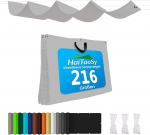 T&otilde;mmatav lainemarkiis, veekindel, ristk&uuml;likukujuline, 1 tk, markiisikangas, UV-kaitse 95%, p&auml;ikesekaitse markiis, rebenemiskindel, ilmastikukindel k&ouml;iega, r&otilde;dule, terrassile, aeda.