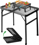 Camping BBQ laud Kokkupandav piknikulaud 80 x 40 cm Kaasaskantav kompaktne ja kokkupandav lihtsaks hoiustamiseks Ideaalne piknikuks, aeda, terrassile, s&ouml;&ouml;gituppa, grillimiseks, rannapeole.