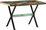 vidaXL s&ouml;&ouml;gilaud t&ouml;&ouml;stuslikus stiilis k&ouml;&ouml;gilaud s&ouml;&ouml;gilaud s&ouml;&ouml;gitoa k&ouml;&ouml;k 120 x 60 x 76 cm taaskasutatud t&auml;ispuidust terasjalad