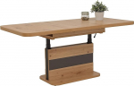Hela Tische, Gustav funktsionaalne kohvilaud, melamiinkattega puitmaterjal, tammepuust dekoor, pikendatav 110-150 cm, k&otilde;rgus reguleeritav t&otilde;stukiga 58-76 cm