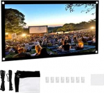 Kaasaskantav HD-projektoriekraan 16: 9 filmiekraan ilma voltideta, 40 tolli - 120 tolli paksendatud projektsioonikardinad (84 tolli)