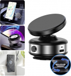 Foluu magnetiline telefonihoidja, autohoidja, 360&deg; p&ouml;&ouml;ramine, N52 tugev magnet, k&auml;ed-vabad mobiiltelefoni hoidja iPhone'ile, Androidile ja nutitelefonidele, universaalne auto telefonihoidja