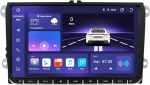 Android 13 autoraadio 9-tolline puuteekraan 8-tuumaline VW Golf 5/6 T5 Touran Polo Sharan Passat Tiguan Seat WiFi CarPlay / Android auto Bluetooth 4G LTE RDS OPS SWC DSP (4GB + 32GB)