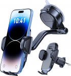 Miracase [2025 uuendatud] mobiiltelefoni hoidja auto mobiiltelefoni hoidja, universaalne auto telefoni hoidja [tugevaim iminapad ja ventilatsiooni konks] 360&deg; p&ouml;&ouml;ratav auto kinnitus iPhone Pro Max Samsung Galaxy jaoks