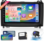 8 Core 4 + 64G: Hodozzy Carplay autoraadio Mercedes Benz B200 W169 W245 W639 Sprinter Vito Viano, 9-tolline puuteekraaniga Android autoraadio Android Car/WiFi/GPS/RDS/FM/Bluetooth/USB + tagurdamine
