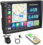 Hikity Android 15 4+64GB Autoradio f&uuml;r Citroen Berlingo 2015-2018/Peugeot Partner 2008-2019 mit 9'' Incell Touchscreen,mit Wireless Carplay Android Auto, FM/RDS Radio BT GPS WiFi R&uuml;ckfahrkamera + MIC