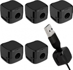 6 tk magnetilised kaabliklambrid, kaabliklambrid laua all oleva kaabli juhtmejuhtimise jaoks laadimisjuhtme magnetiline kaabli korraldaja kaablihoidja koju, kontorisse, lauale, autosse, seinale (must)