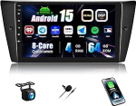 CAMECHO Qualcomm 8-tuumaline Android 15 autoraadio BMW E90/E92/E93 2005-2012, 4+64G Bluetooth raadio traadita Carplay Android Car DSP WiFi GPS FM/RDS koos tagantj&auml;rele vaatega 1280 x 720 IPS puuteekraaniga