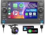 4G 64G VECHTEL 7-tolline Bluetooth autoraadio Ford Transit Fiesta Focus Galaxy Mondeo Fusion Kuga C-Max S-Max Carplay Android auto, DSP EQ, WiFi GPS, Mirror Link, RDS/FM raadio 2 DIN koos AHD tagurdamisega