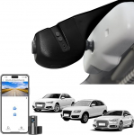 4K ees ja taga 1080p Dash Cam Custom Fit for Audi (mudel B Black) A4 A6 Allroad A3 A5 A5 A6 Q5 A8 S8 A7 S5 Q3 S3 S7, integreeritud OEM v&auml;limus, WiFi ja tasuta rakendus, 128 GB kaart