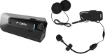 Cardo PACKTALK Edge mootorratta Bluetooth-sides&uuml;steem peakomplektid intercom - Twin Pack & Unisex 2ND kiiver Packtalk Edge 2. kiivrikomplekt JBL, must, &uuml;ks suurus