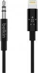 Belkin 3,5 mm helikaabel Lightning-&uuml;hendusega - MFi-sertifitseeritud Lightning-kaabel iPhone'ile (3 ft/0,9 m - must)