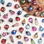 Pakett 25 Vintage Antiik klaasist j&otilde;ulukaunistused Mini Baubles Retro j&otilde;ulupuu Halloween uusaasta Yst&auml;v&auml;np&auml;iv&auml; p&uuml;hade &uuml;rituste ja pulmapeo kaunistused