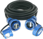 1202210 Pikenduskaabel 230 V/16 A IP68 Kummi H07RN-F 3 x 2,5 mm&sup2; koos PCE ST/KU survevaba 10 m