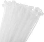 QUARKZMAN Pack of 100 100 cm / 39 tolli 176 lbs kaablisidemed iselukustuvad eriti pikad nailonist kaablisidemed 10 mm kaablijuhtimiseks Valge