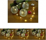 Konstsmide, 3139-103 LED dekoratiivsed haldjatuled, 40 l&auml;bipaistvat t&auml;hte, sisse/v&auml;lja l&uuml;litiga, s&auml;deleva efektiga, 40 sooja valget dioodi, akutoitega, siseruumides, h&otilde;bedane traat, kuldne, 40 LED-i, 40 LED-i