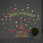 Wallflexi j&otilde;ulukaunistused seinakleebised " Maagiline j&otilde;ulupuu kaunistuste komplekt " seinamaalingud dekaalid elutuba lapsed lasteaed kool restoran kohvik hotell kodu kontor dekoor, mitmev&auml;rviline