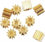 Module Pinion, Motor Pinion, Motor Pinion Gear 0. 10T Gears Parts Copper Gear 1.48/1.98 mm Hole GS (1.48 mm x 10 Teeth)