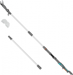 Gardena HighCut 360/18V P4A juhtmeta teleskoopl&otilde;ikurid ilma akuta: Teleskoopk&auml;epidemega oksak&auml;&auml;rid kuni 5 m k&otilde;rgusele, p&ouml;&ouml;rlev l&otilde;ikep&auml;&auml;, ergonoomiline k&auml;epide, LED-ekraan (14776-55).