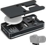 Arca Swiss Quick Release Plate for AirTag, Kiirlahendusplaat statiivile 1/4-20 kruviga kaamera jaoks, &uuml;hildub Canoni, Sony, Nikoni, Fujifilmi ja teiste kaameratega, AirTag peidetud alusesse