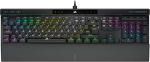 Corsair K70 RGB PRO juhtmega mehaaniline m&auml;nguklaviatuur (CERRY MX RGB v&otilde;rguklahvid, 8000Hz laiendatud andur, pol&uuml;karbonaat klahvid, pehme randmetugi), QWERTY, ES - must