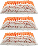 300 Pieces Cleaning Sponge Long Sterile for Inkjet Printhead Cleaner, Camera, Lens Cleaning, Optical Equipment, Orange