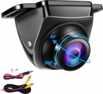 OBEST AHD auto tagurduskaamera 1080P 360 p&ouml;&ouml;ratav tagantvaate kaamera &ouml;ine n&auml;gemine IP68 veekindel esikaamera laia nurga metallist tagantvaate kaamera autokaamera universaalne 12 V auto veoauto maastur haagissuvila Van