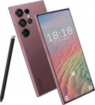 5G Android 14 nutitelefon mobiiltelefon ilma lepinguta, 8 + 256 GB Dual SIM 6,8-tolline HD-ekraan 6000 mAh aku 21 + 8 MP kaamera, Simlock-free mobiiltelefonid/OTG/Face ID, Rose Gold