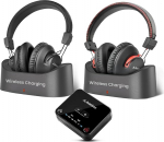 Avantree HT41899 Plus 2 - Dual Bluetooth 5.3 juhtmevabad k&otilde;rvaklapid telerile, saatja ja laadimisdokiga, 50 tundi t&ouml;&ouml;aega, aptX Adaptive, &uuml;hildub teleritega (opt. v&otilde;i Aux-Out)