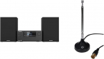 KENWOOD M-925DAB-B - Micro Hi-Fi s&uuml;steem DAB+ ja Oehlbachi raadiosaatja DAB+ antenniga | Raadioantenn DAB+ ja FM/FM vastuv&otilde;tmiseks | must