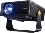 SOOMFON Smart Projector 4K kodukino - v&auml;ike projektor mobiiltelefoni jaoks Autofookus ja keystone'i korrigeerimine, miniprojektor WiFi ja Bluetoothiga Fire Sticki/Smartphone/PS5/kodukino/v&auml;ljakul