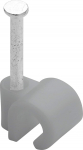 DEBFLEX 700476, kaablirull, elektrikaabli kinnitus, kaabliklamber terasnaagliga, 25 kaablisidet D20/25, hall