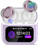 Bluetooth-k&otilde;rvaklapid, Bluetooth 5.4 Sleep k&otilde;rvaklapid koos puuteekraaniga, 48H m&auml;nguaeg Mini k&otilde;rvaklapid HiFi heli/5 EQ režiimi/ENC m&uuml;ravastase, juhtmevabad k&otilde;rvaklapid k&uuml;ljel magajatele