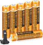 6-pakk 550 mAh HHR-55AAABU AAA NI-MH akud Panasonic 1,2 V BT Gigaset juhtmeta telefonidele