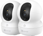 EZVIZ 3MP Indoor WiFi Surveillance Camera with Auto Tracking, 360&deg; WiFi Home IP Camera for Baby with Colour Night Vision, Person Detection, Two-Way Call, Supports 512GB, CP1 Pro 2K Pack of 2