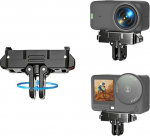 Osmo Nano/Action 6 360&deg; p&ouml;&ouml;rlev magnetiline hoidik, DJI Osmo Nano/Action 6'ga &uuml;hilduv metallist kiirvahetusadapter, p&ouml;&ouml;rlev alus 1/4-tollise kruviga ja kokkupandav klamber statiivile / Selfie Stickile