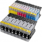 Multipack 20 &uuml;hilduvat XL tindikassetti Brother LC1220 LC1240 Brother MFC 430 625 825 6510 6710 6910 MFC-J430W MFC-J625DW MFC-J825DW MFC-J6510DW MFC-J6710DW MFC-J6910DW / Brother DCP 525 725 925 DCP-J525W DCP-J725DW DCP-J925DW, 8 x Must, 4x Ts&uuml;aan 4x ...