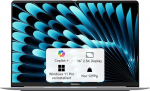 GEEKOM GeekBook X16 Pro s&uuml;learvuti, 1299g metallist korpus, 16-tolline 2.5K, Intel Core Ultra 5-125H, 32GB LPDDR5x 7500MT/s, 1TB SSD, USB4, s&otilde;rmej&auml;ljelugeja, DTS:X Ultra, kuni 17h aku, Copilot, Windows 11 Pro