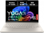 Lenovo Yoga 7i 2-in-1 AI s&uuml;learvuti | CoPilot+ PC | 14-tolline WUXGA OLED | Intel Core Ultra 7 256V | 16GB RAM | 512GB SSD | Intel Arc GPU | Win11 | QWERTZ | Koos Yoga Peniga | 3-aastane garantii eksklusiivselt Amazonis