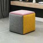 ZXF - virnastatav diivan-tool-tooli kombinatsioon 5 in 1 Seat Cube Footstool - hingav mokkamatt jalatoega Ottomans Home Accessory Creative Cube Diivan, segatud v&auml;rvid