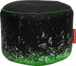 Gamewarez Toxic X-Ray Station Stool - m&auml;ngutool, jalgpink m&auml;ngimiseks, k&uuml;ljetaskuga, vastupidav ja rebenemiskindel, valmistatud Saksamaal, roheline