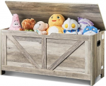 VEVOR Laste iste m&auml;nguasjade hoiupink hoiuruumiga laste m&auml;nguasjade hoiukast M&auml;nguasjade hoiukast hingedega kaane ja turvahingega, 990 x 395 x 480 mm, 990 x 395 x 480 mm